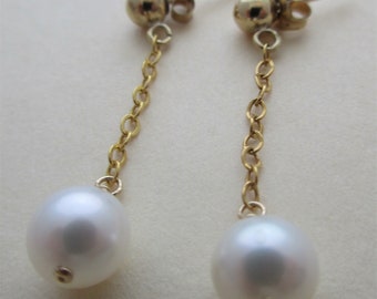 gemstone earrings gemstone dangle earrings white gemstone earrings white pearl gold earrings white pearl gold fill chain earrings handmade