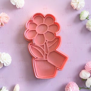 Foremka do ciastek w kształcie doniczki | Narzędzie do pieczenia lukru plastycznego na Dzień Matki