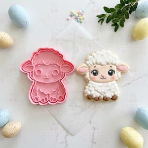 Kawaii Sheep Cookie Cutter – Easter Baking Mold – Creative Cookie Decorating