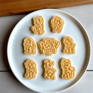 Paw Patrol Cookie Cutters: 3D Printed Fondant & Clay Molds