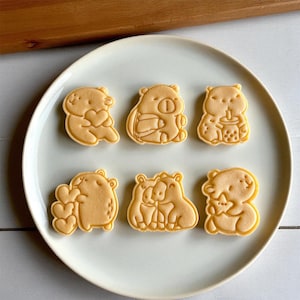 Capybara Cookie Cutter Set: Kawaii Fondant, Clay & Craft Cutters