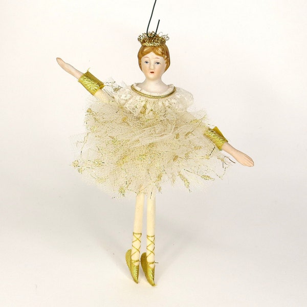 Vintage Ballerina Christmas Tree Ornament Made in Taiwan