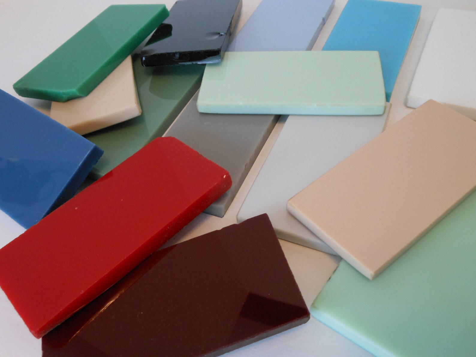 Vitrolite Glass Tile Samples Vintage 1940s Retro Etsy