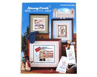 Snowman Cross Stitch Pattern Book Stoney Creek Snow Happens