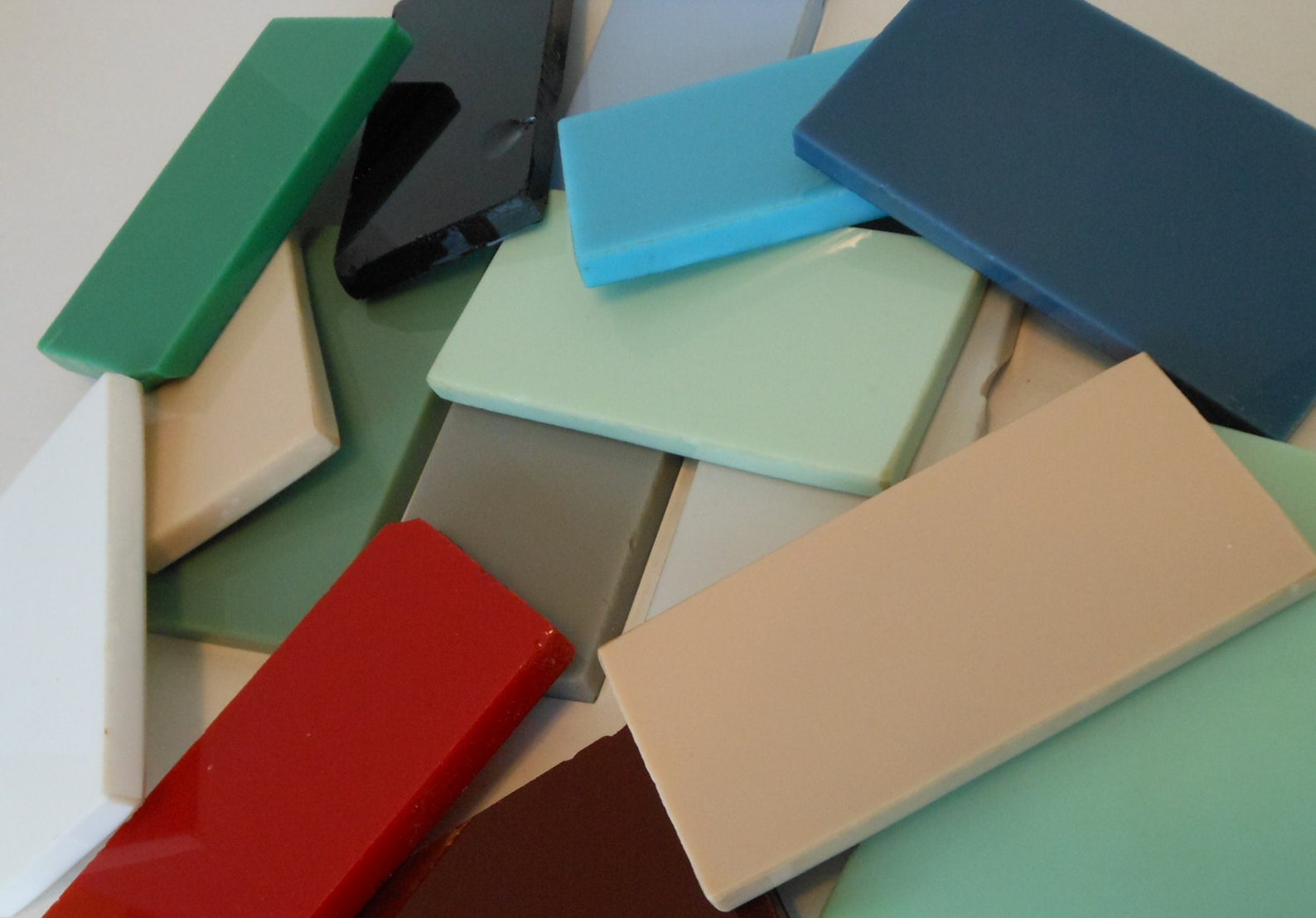 Vitrolite Glass Tile Samples Vintage 1940s Retro Etsy