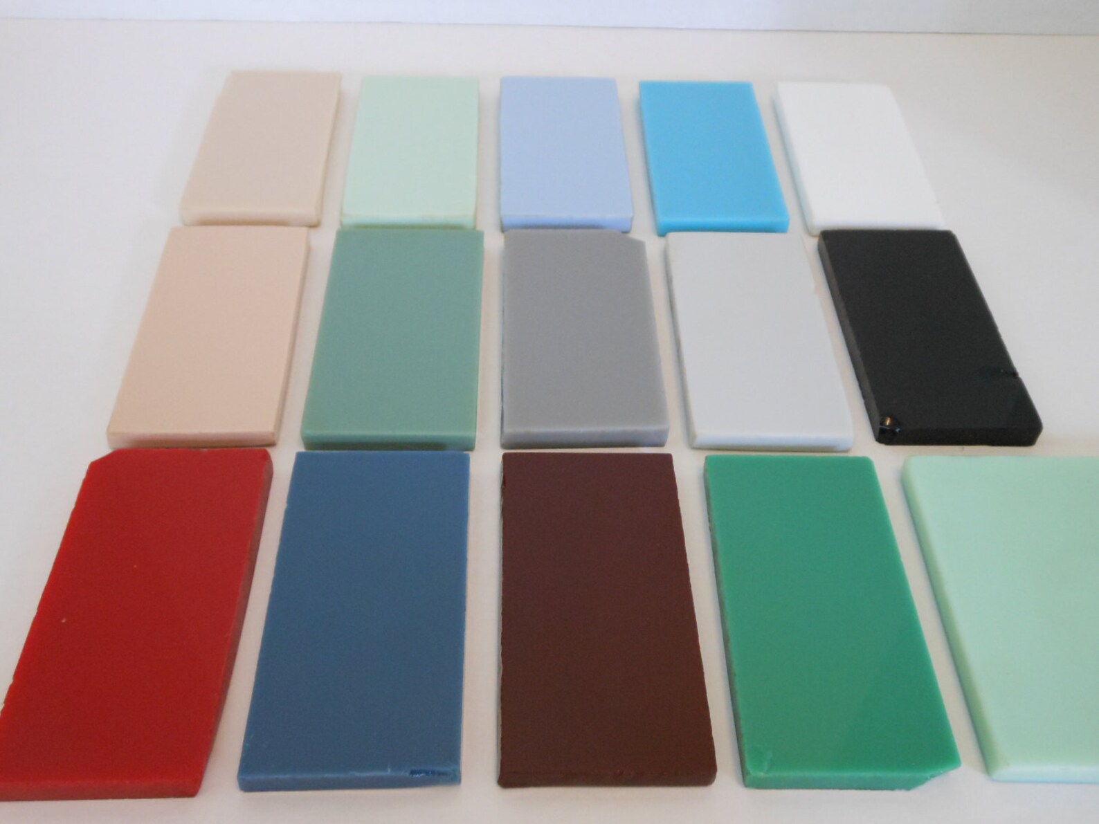 Vitrolite Glass Tile Samples Vintage 1940s Retro Etsy