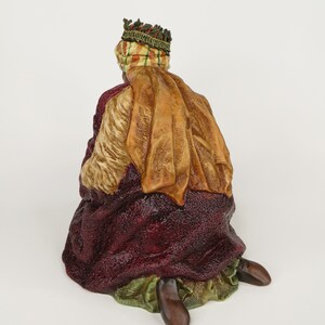 Large Porcelain King Nativity Figure O'Well Grandeur Noel Collection 7 in Replacement Wiseman image 5