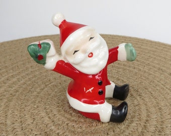 Vintage Napco Santa Claus Candle Hugger Mid Century Christmas Decor