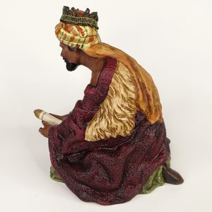 Large Porcelain King Nativity Figure O'Well Grandeur Noel Collection 7 in Replacement Wiseman image 4