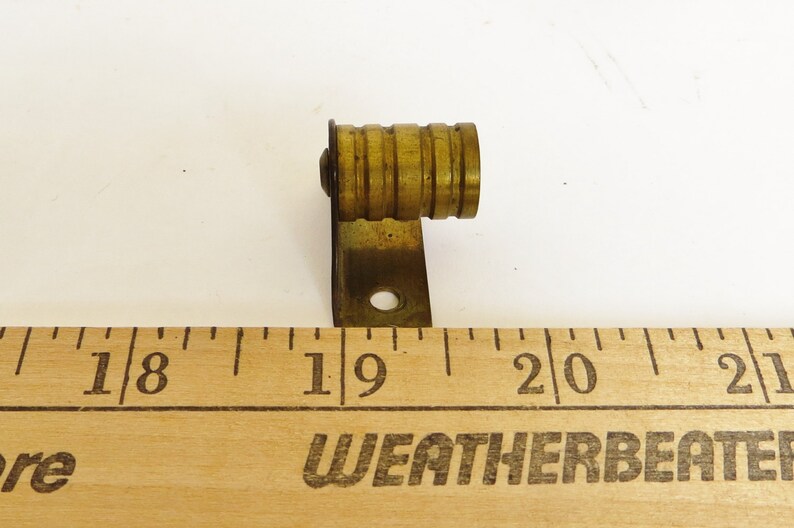 Antique Brass Curtain Rod Brackets Cafe Hardware Etsy