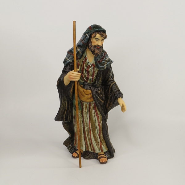 Large Porcelain Joseph Nativity Figure O'Well Grandeur Noel Collection 10 1/2 in Replacement