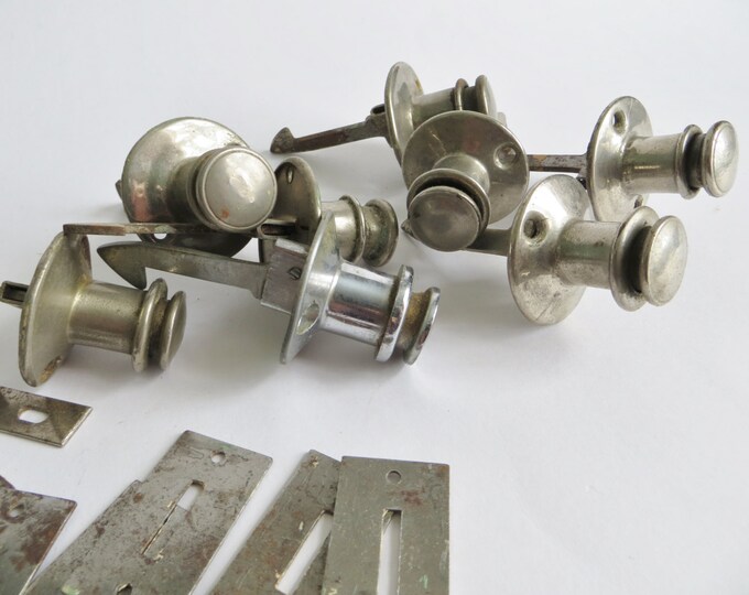 Antique Push Button Latch / Pulls Chrome Francis Keil & Son Etsy