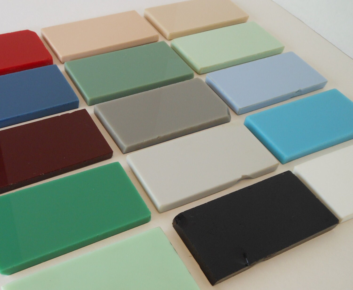 Vitrolite Glass Tile Samples Vintage 1940s Retro Etsy