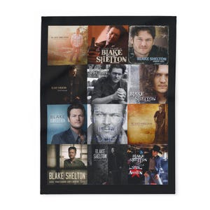 Blake Shelton Fleece Blanket | Cozy Throw for Country Music Lovers | Perfect Gift for Birthdays, Music Events, Festivals & Road Trips, Home