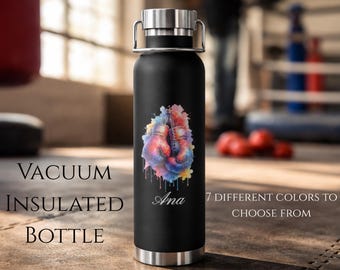 Custom Name Boxing Water Bottle | Personalized Boxing Tumbler | Custom Boxing Gift for Men & Women | Custom Sports Bottle | Gift for Boxer