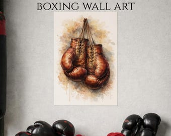Vintage Boxing Poster | Boxing Gym Decor | Boxing Wall Decor | Boxing Home |  Decor Sports Room Poster | Boxing Rolled Poster | Boxing Gift