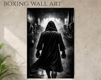 Boxing Gym Rolled Poster | Boxing Wall Art Print | Fighter Poster | Boxing Decor | Sport Wall Art | Gift for Boxing Lover | Fight Motivation