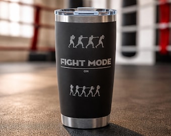 Boxing Tumbler | 20oz Engraved Stainless Training Travel Mug | Engraved Boxing Gift |  Boxing Water Bottle | Gift for Boxing Lover