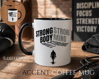 Boxer Gift Coffee Mug | Fitness Gym Mug | Boxing Coffee Cup | Gym Coffee Mug Boxing Themed | Fitness Coffee Mug | Boxer Motivational Gift