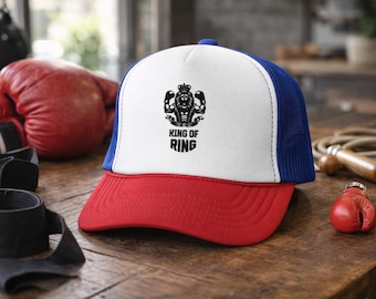Boxing Hat for Men | Adjustable Boxing Cap | Gift for Boxing Lovers | Athlete Cap for Training and Fitness | Gift for Boxing Fans