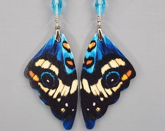 Butterfly Wing Earrings Multi Colored Butterfly Earrings Dangle Drop Earrings Magical Wings Earrings Fairy Earrings Colorful Wing Earrings