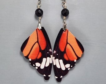 Butterfly Wing Earrings Monarch Butterfly Earrings Dangle Drop Earrings Magical Wings Earrings Fairy Earrings Colorful Wing Earrings