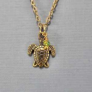 Sea Turtle Necklace Sea Turtle Charm Necklace Dainty Sea Turtle Necklace Sea Turtle Minimalist Necklace Gold Sea Turtle Necklace