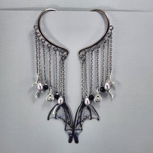 Ohrmanschette Ohr wickeln Drachenflügel lange Ohrmanschette Drachen Ohr gewickelt Drachenklaue Manschette Jahr des Drachen Kein Piercing Ohrringe Paar oder Einzeln