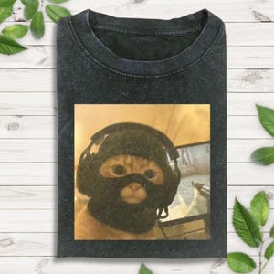 Funny Thief Cat Meme Shirt, Cat Wearing Mask Shirt, Gen Z Joke Shirt, Stupid Brainrot Gift, Cat Lover Gift, Funny Kitty Tee, Cool Cat Shirt