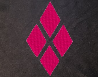 Red Diamonds Embroidery File