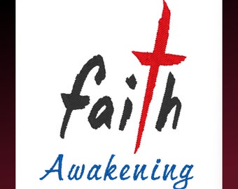 Faith Awakening 1 NKD Digital Download Machine Embroidery Sewing Embellishment many formats and sizes available