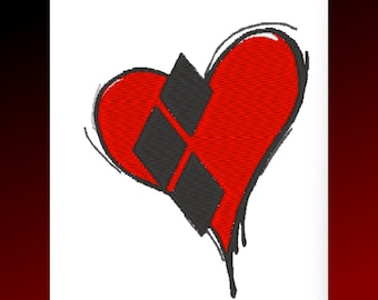 Bleeding Heart With Diamonds Digital Machine Embroidery design available in many formats