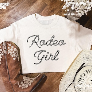 Rodeo Girl Cowgirl Rodeo Horse Western Black PNG | Wild West Sublimations | Vintage Western Quotes File | Western Girl Design | Rodeo PNG
