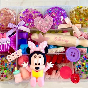 Minnie Mouse Sensory Play Dough Kit: Organic, Non-Toxic Dough, Kids Birthday Gift
