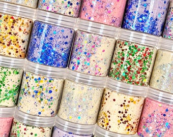Sensory play dough jar organic playdoh kit for boy birthday gift for girl busy box party favor playdoh rainbow glitter goodie bag present