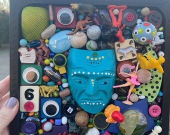 The Mask Assemblage (Original one-of-a-kind 3D art)