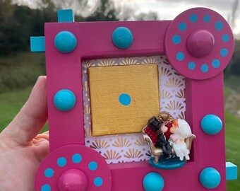Museum Kiss Cabinet Wall-hanging (Original, one-of-a-kind Assemblage/ Shadow box art)