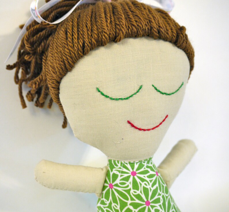 Handmade Rag Doll. Ready to Ship. OOAK image 2
