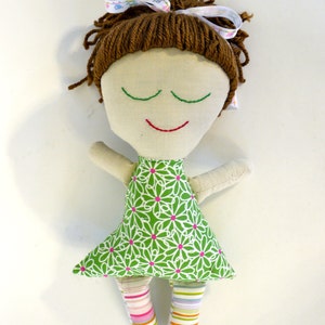 Handmade Rag Doll. Ready to Ship. OOAK image 4