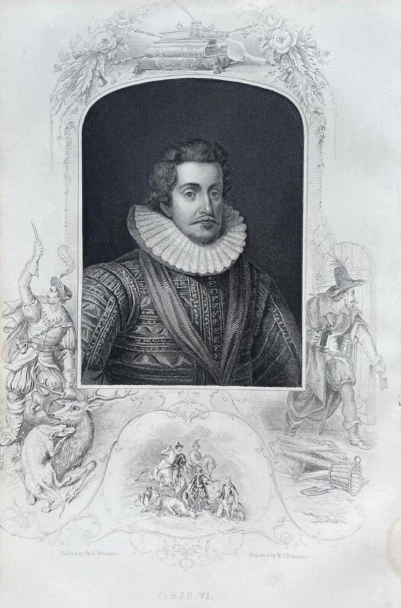king james vi engraving