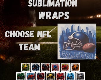 Football Team Sublimation Tumbler Wrap – Ready-to-Press Football Mug Transfer (20 oz)
