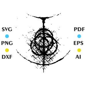 エルデンリングシンボル - デジタルダウンロード | svg、png、dxf、ai、eps、pdf