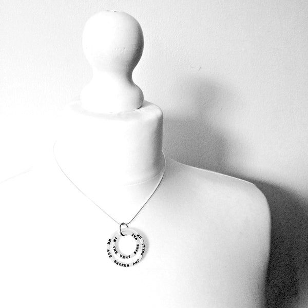 Song Lyrics Pendant Etsy