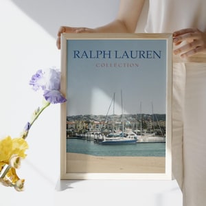 Ralph Lauren Poster, Vintage Magazine Poster, Old Ralph Lauren, Digital Print, Film Photo Print
