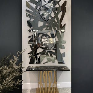 Contemporary 3D Mosaic Mirror