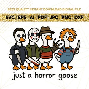 Solo un&#39;oca horror png, Clipart di un&#39;oca sciocca di Halloween, Download digitale divertente per Halloween, Disegno di sublimazione di un&#39;oca horror png di Halloween,