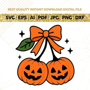 Pumpkin Cherries Png, Autumn Girly Png, Halloween Pumpkin Png, Fall Pumpkin Png,Pumpkin Cheeries Coquette Png, Fall png, Girly png