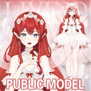 Modelo live2D Rubielle [Modelo Vtube prediseñado/Completamente armado/Listo para usar/Vtube Studio]