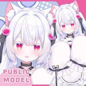 live2D Model Marshmeow[Premade Vtuber Model/FULLY RIGGED/Ready to use/Vtube Studio]