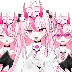 Modelo live2D Succubus [Modelo Vtuber pré-fabricado/TOTALMENTE EQUIPADO/Pronto para usar/Vtube Studio]